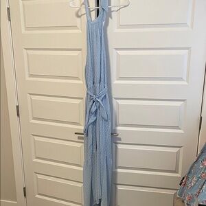 Pretty garden Elegant pale Blue Maxi Dress